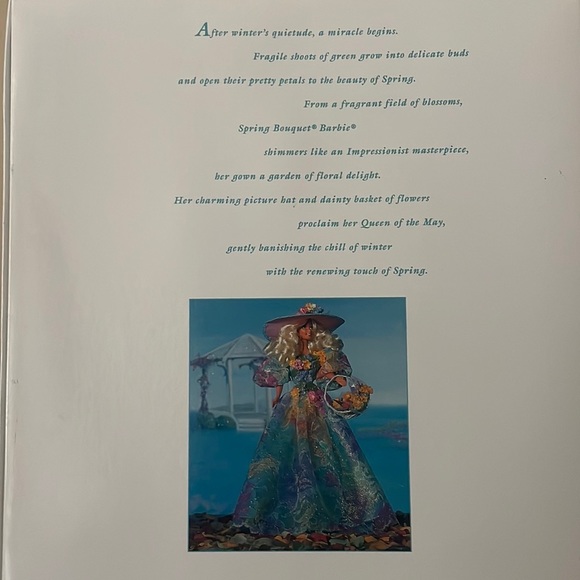 NIB - 1994 Spring Bouquet Barbie - Enchanted Seasons Collection, Limited Edition - Picture 16 of 17